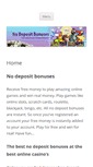 Mobile Screenshot of nodepositbonuses.eu