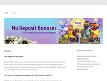 Tablet Screenshot of nodepositbonuses.eu